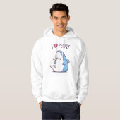 Veste À Capuche J'aime les gens (Devant entier)
