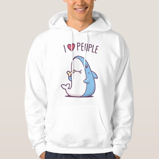 Veste À Capuche J'aime les gens (Devant)