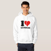 VESTE À CAPUCHE J'AIME LES LATINAS (Devant entier)
