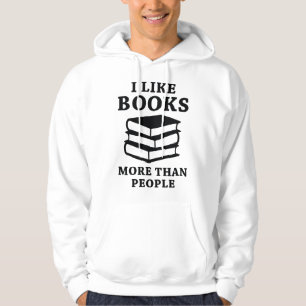 Veste À Capuche J'Aime Les Livres Plus Que Les Gens