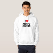Veste À Capuche j'aime les mamans moto (Devant entier)