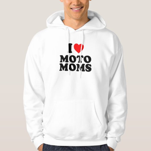 Veste À Capuche j'aime les mamans moto (Devant)