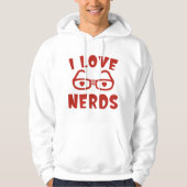Veste À Capuche J'Aime Les Nerds (Devant)
