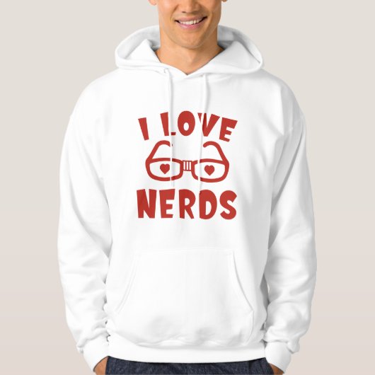 Veste À Capuche J'Aime Les Nerds (Devant)