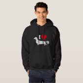 Veste À Capuche J'aime les saucisses de Vienne (Devant entier)