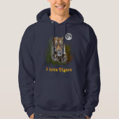Veste À Capuche J'aime les tigres (Devant)