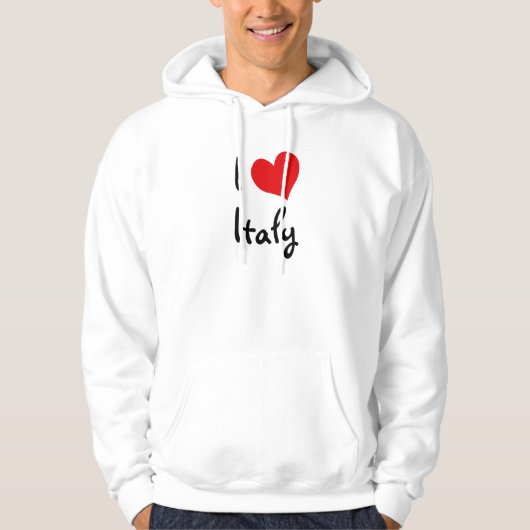 Veste À Capuche J'aime l'Italie (Devant)