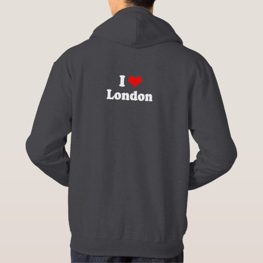 VESTE À CAPUCHE J'AIME LONDRES (Dos)