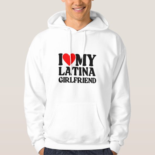 Veste À Capuche J'Aime Ma Fille Latina, J'Aime Ma Latina (Devant)