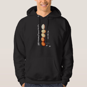 Veste À Capuche J'Aime Mes Filles Poulet Art Chicken Coq Hen Br