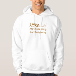 Veste À Capuche J'Aime Mes Livres Épicés Et Mon Café Icy