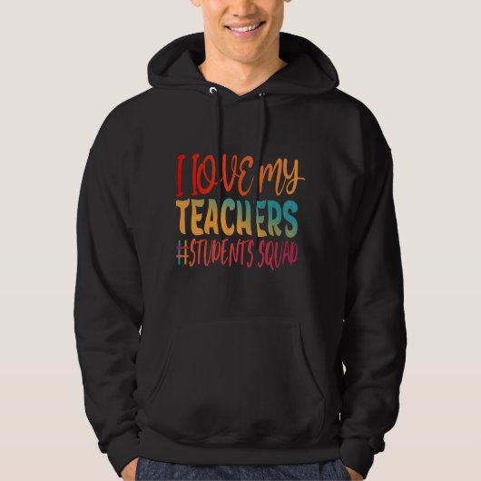VESTE À CAPUCHE J'AIME MES PROFESSEURS. (Devant)