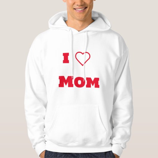VESTE À CAPUCHE J'AIME MME T-SHIRT (Devant)