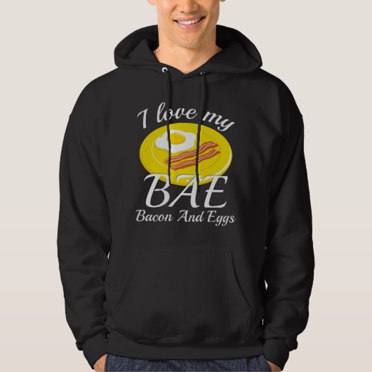 Veste À Capuche J'aime mon BAE (Devant)