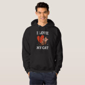 Veste À Capuche J'Aime Mon Chat Opossum Opossum (Devant entier)