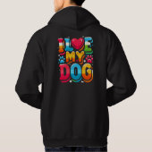 Veste À Capuche J'Aime Mon Chien (Dos)