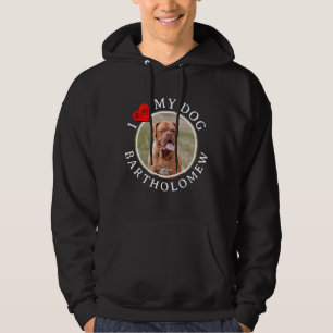 Veste À Capuche J'AIME MON CHIEN Personnalisé