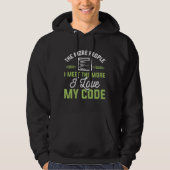 Veste À Capuche J'aime mon code (Devant)