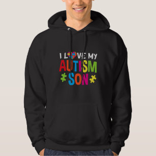 Veste À Capuche J'Aime Mon Fils Autiste