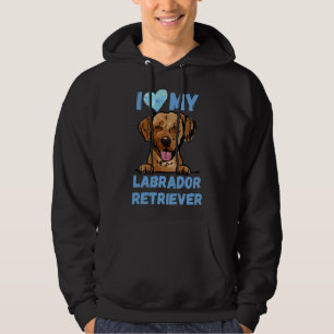 Veste À Capuche J'Aime Mon Labrador Retriever! Aquarelle originale