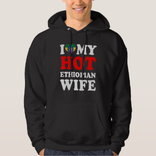 Veste À Capuche J'aime mon mari chaud éthiopien