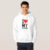 Veste À Capuche J'aime mon PETIT AMI (Devant entier)