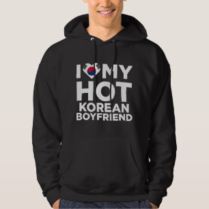 Veste À Capuche J'aime mon petit ami coréen chaud Mignon Corée du