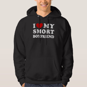 Veste À Capuche J'Aime Mon Petit Amis Smort Je Coeur Mon Sort Boyf