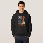 Veste À Capuche J'Aime Mon Sock Voler Leash Pulling Pomeranian F (Devant entier)