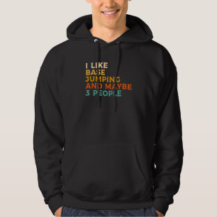 Veste À Capuche J'aime Sauter Et Peut-être Que 3 Personnes Sautent