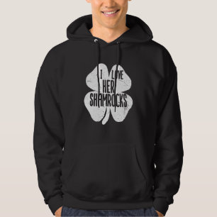 Veste À Capuche J'aime ses Shamrocks St Patrick's Day Couples