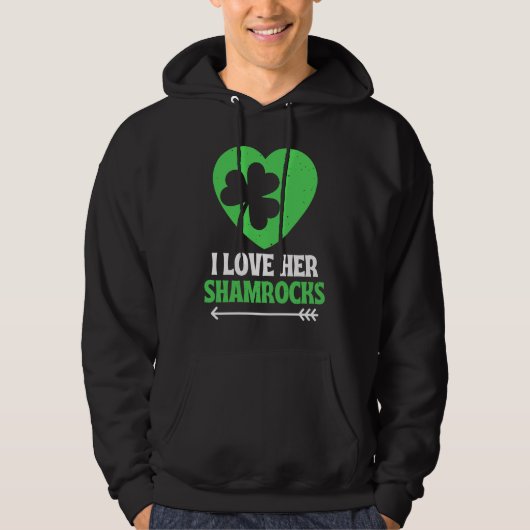 Veste À Capuche J'aime ses trèfles St Patrick's Day Ensemble Coord (Devant)