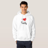 Veste À Capuche J'aime Teddy (Devant entier)