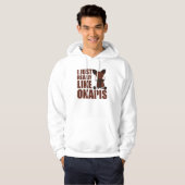 Veste À Capuche J'aime vraiment Okapi's mignon Okapi (Devant entier)