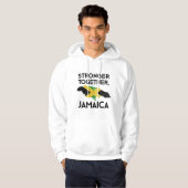 Veste À Capuche Jamaica Strong Hurricane Melissa Support Tee (Devant entier)