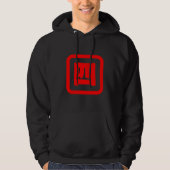 Veste À Capuche Japonais Numéro quatre 四 ⇢ Yon } Kanji (Devant)