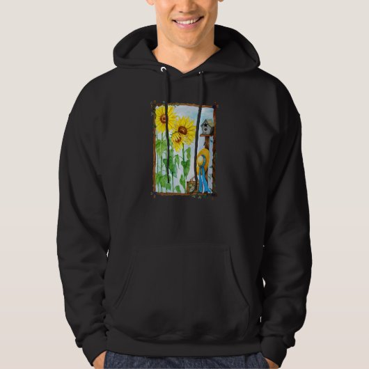 Veste À Capuche Jardin de tournesol d'été (Devant)