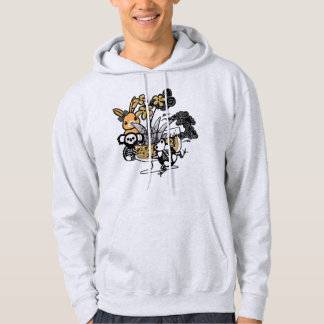 Veste À Capuche Jardin effrayant avec koala squelette et grenouill