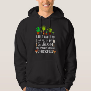 Veste À Capuche Jardinage De Poulet Pour Hommes Gardener Femmes