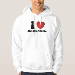 Veste À Capuche Je adore les pommes de terre écrasées Cadeau de dî