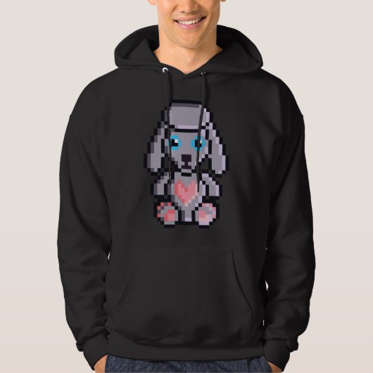 Veste À Capuche Je Coeur Poodle (Devant)