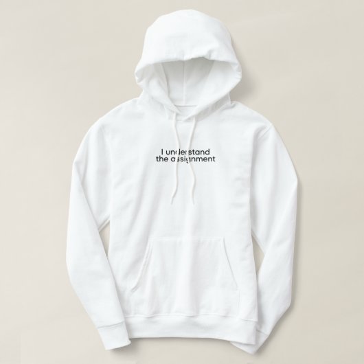 Veste À Capuche Je comprends l'affectation (Design devant)