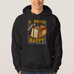 Veste À Capuche Je Cuis Les Gens Heureux Rétro-Pain Baking