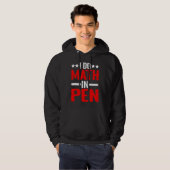 Veste À Capuche Je fais des maths au stylo (Devant entier)