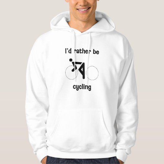 Veste À Capuche Je ferais un cycle plutôt (Devant)