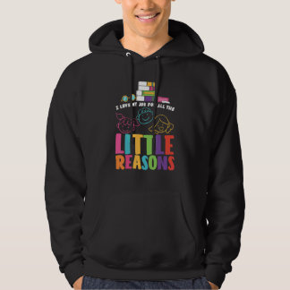 Veste À Capuche Je J'aime Mon Travail Pour Toutes Les Petites Rais