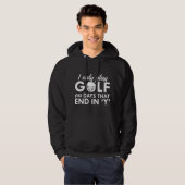 Veste À Capuche Je joue seulement au golf (Devant entier)