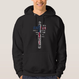 Veste À Capuche Je m'agenouille à la croix et me tiens debout au d