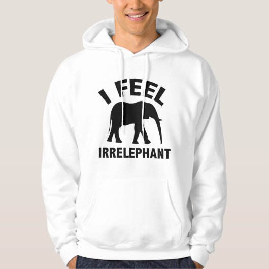 Veste À Capuche Je me sens irréléphant (Devant)