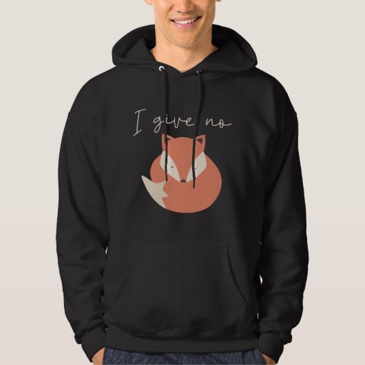 Veste À Capuche Je ne donne pas de renard (Devant)